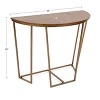 Kate and Laurel Solvay Wood and Metal Console Table - 36x18x29.75 - On ...