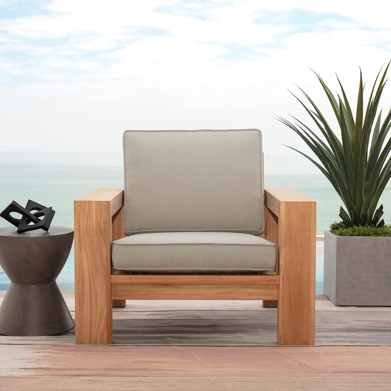 ARDEN Foam Outdoor Double Welted Deep Seat Cushion Set, 24 x 24