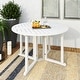 preview thumbnail 2 of 15, CorLiving Miramar Natural Hardwood Outdoor Drop Leaf Dining Table