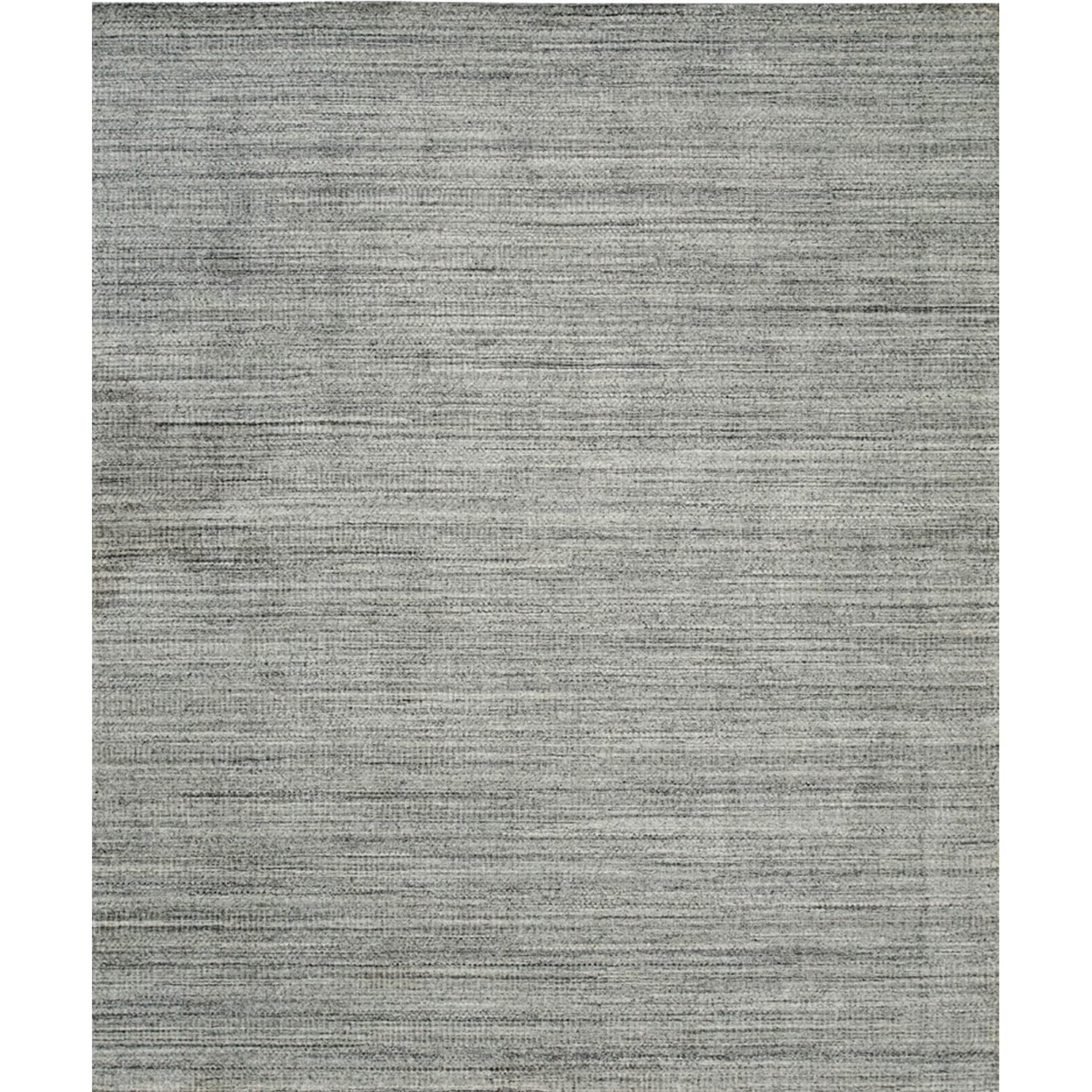 Handloom Wool Silver Contemporary Transitional Super Grass Rug - Modern Elegance and Luxurious Comfort
