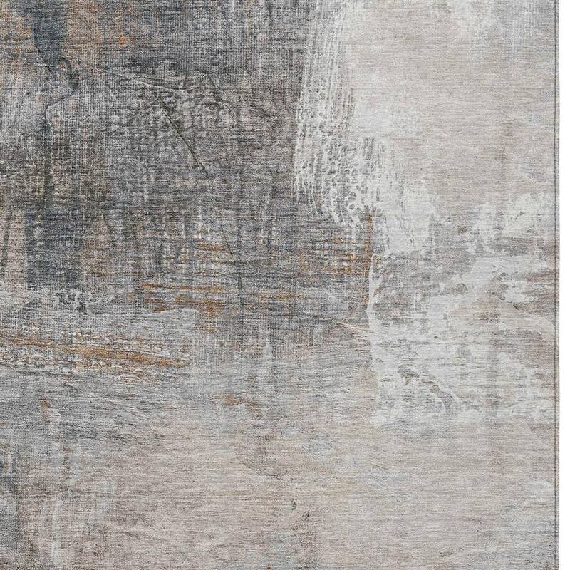 HomeRoots Abstract Transitional Rectangle Outdoor Rug