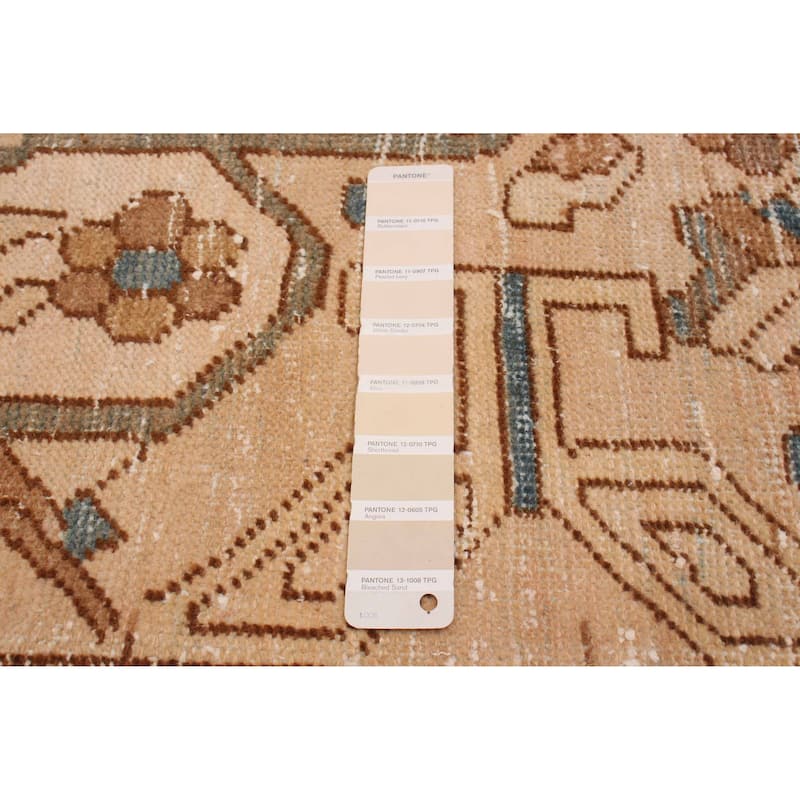 ECARPETGALLERY Hand-knotted Antalya Vintage Beige Wool Rug - 5'0 x 9'1