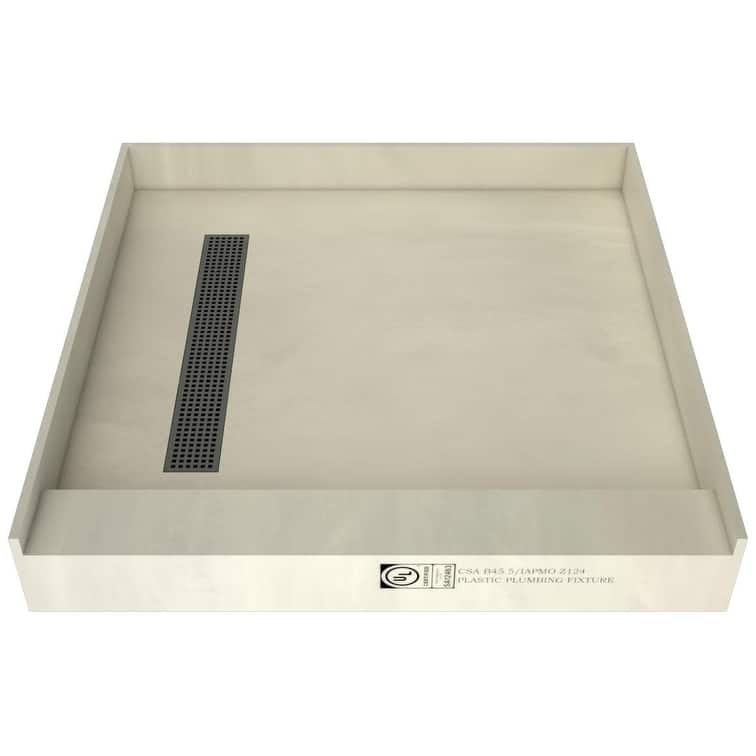 Tile Redi RT4848LPVC Redi Trench 48" x 48" Square Shower Base with