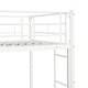 preview thumbnail 3 of 4, Twin Over Twin Bunk Bed with Trundle,Metal Bunkbeds with Ladder and Full-Length Guardrail