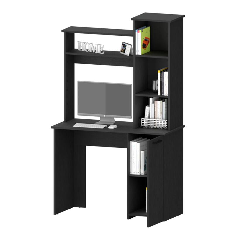 HomeRoots 39inch Black Computer Desk