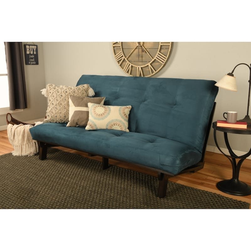 Somette Carson Full-size Futon Set in Java Finish with Mattress