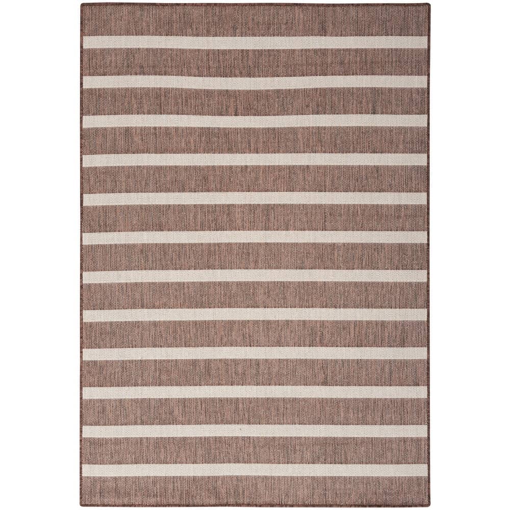 Nourison Selerno Indoor/Outdoor Striped Area Rug.