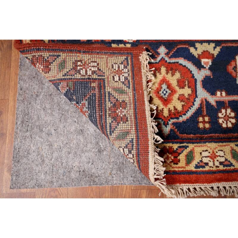 Heriz Serapi Indian Area Rug Hand-Knotted Wool Carpet - 8'6" x 11'10"