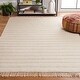 preview thumbnail 2 of 11, SAFAVIEH Handmade Kilim Leba Farmhouse Stripe Jute Rug 3' x 5' - Natural/Ivory - Rectangle