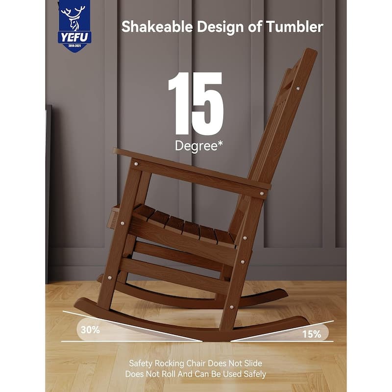 WINSOON All Weather Outdoor Rocking Chair