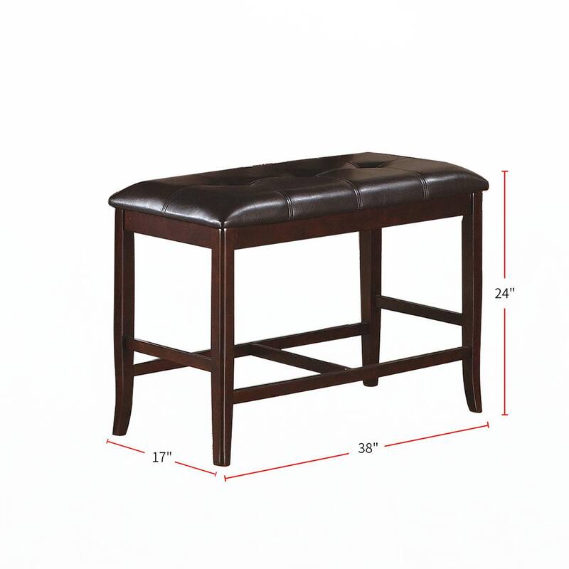 Simple Contemporary Counter Height 1pc Bench