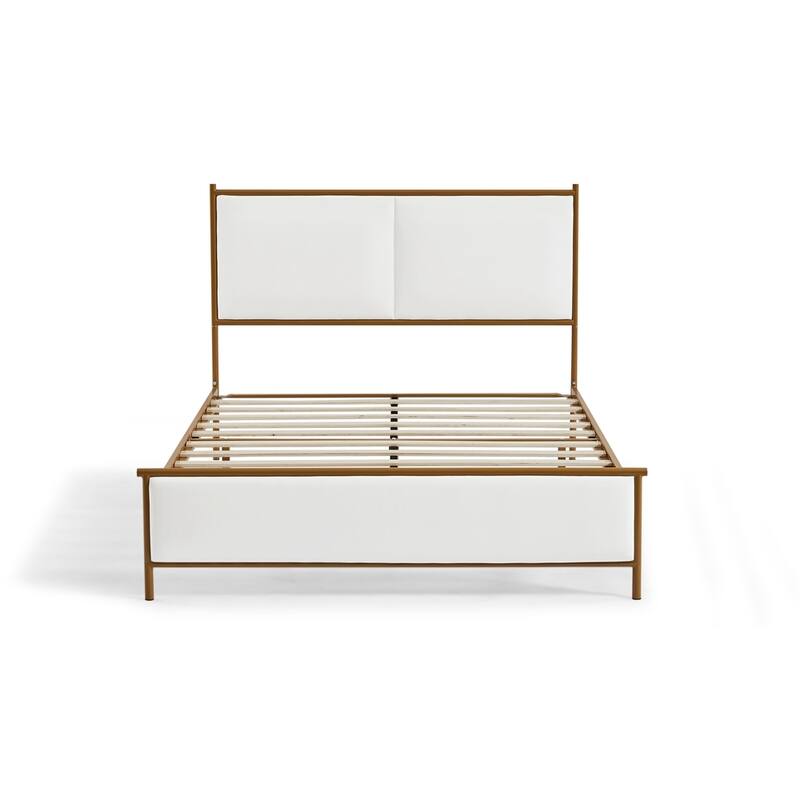 Classic Metal Platform bed with support legs