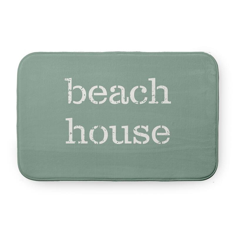 Beach House Bathmat - Sage - 34" x 21"