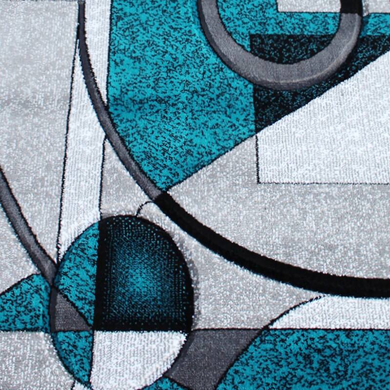Modern Geometric Abstract Area Rug
