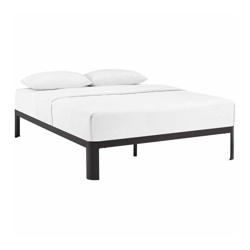 Full Size Steel Modern Platform Bed Brown Bed Bath & Beyond 37426072