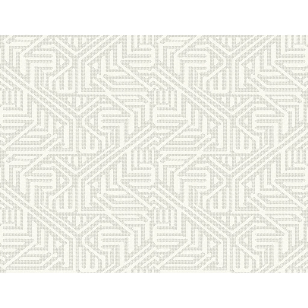 A-Street Prints Nambiti Light Grey Geometric Wallpaper