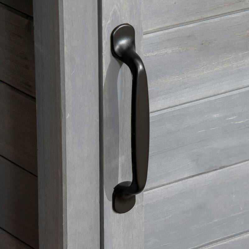 Outsunny Potting Bench Table with Faucet, Sink, Hooks and Storage