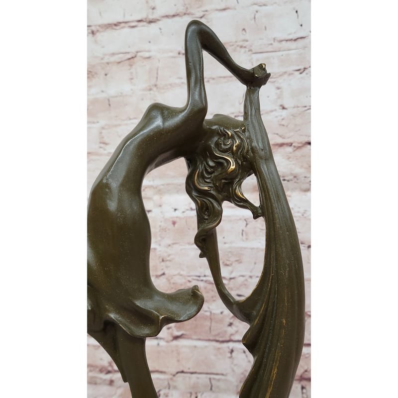 Female Dancer In Motion Bronze Sculpture - Ballet Contemporary Dance Art