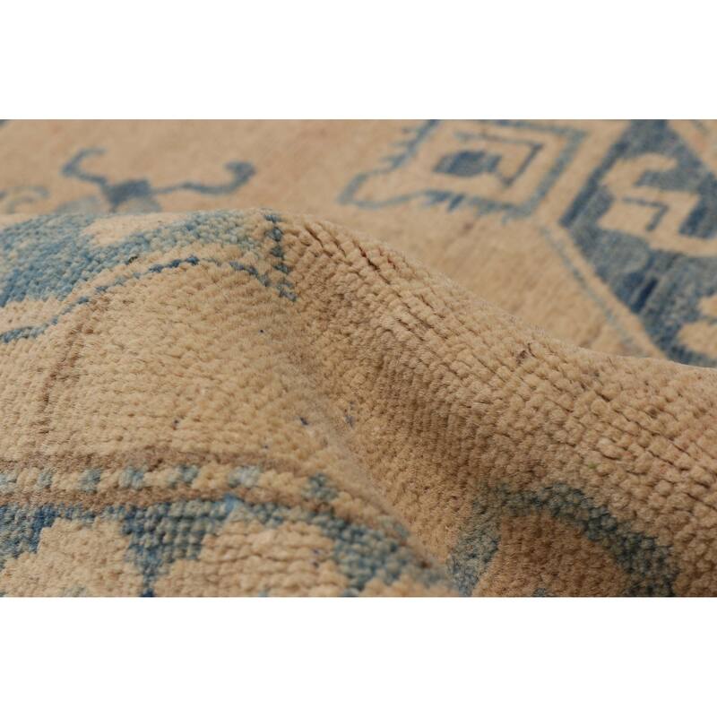 ECARPETGALLERY Hand-knotted Finest Ghazni Tan Wool Rug - 6'10 x 10'3