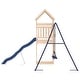 preview thumbnail 16 of 19, vidaXL Swing Set Outdoor Backyard Wooden Playground Equipment for Kids Age 3-8