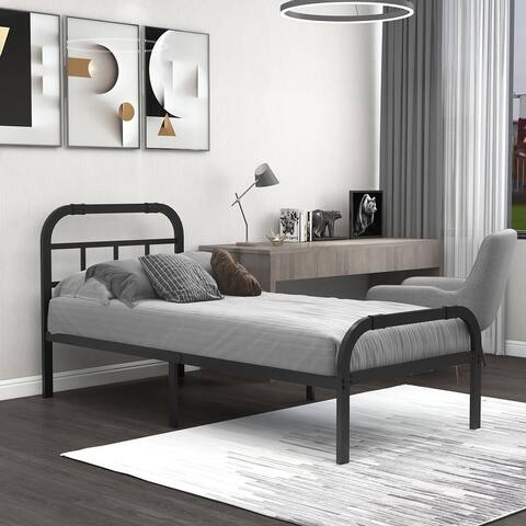 NNV 14 inch Metal Bed Frame, 3000 lbs Heavy Duty Support, Noise Free