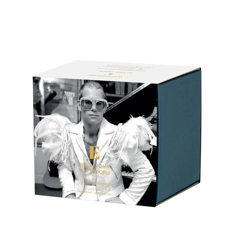 Waterford Elton John Golden E Icon Ornament