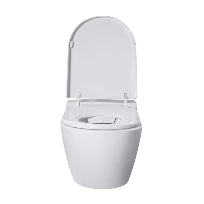 In-wall Smart Toilet Combo Set - Toilet Bowl With Bidet Seat, Tank And Carrier System