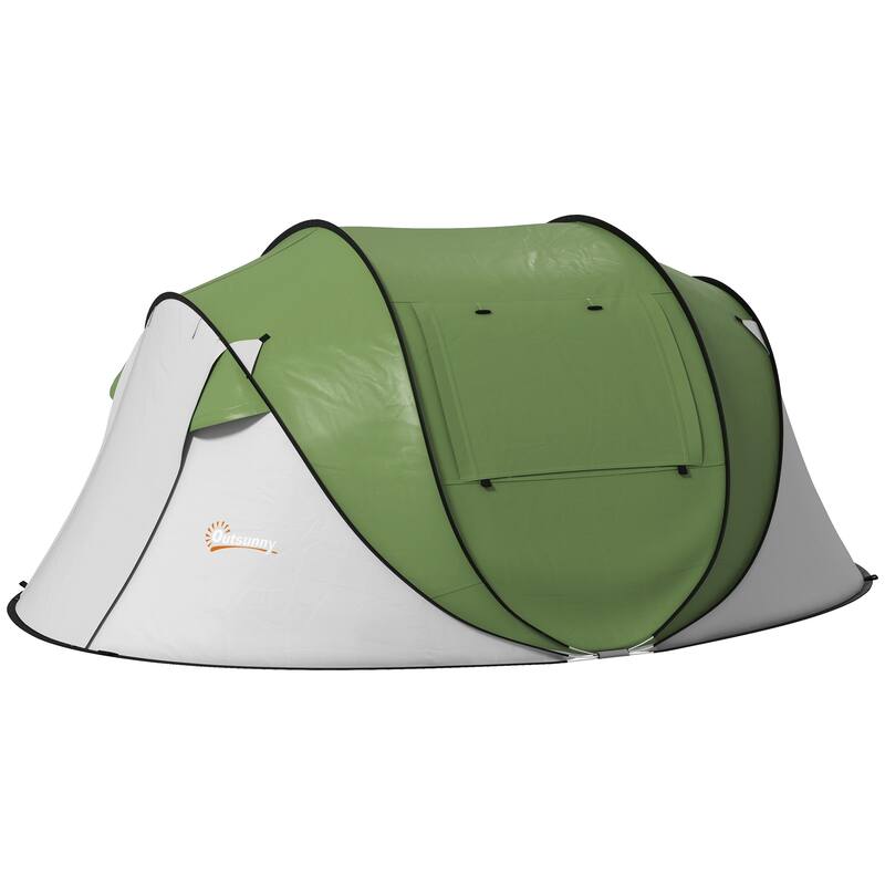 Outdoor Pop Up Tent, Instant Camping Tent with Porch and Carry Bag