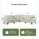preview thumbnail 36 of 34, GDFStudio - Jackson Oversized L-Shaped Corduroy Corner Couch with Armrest Storage