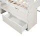 preview thumbnail 54 of 55, Multi-Function Twin Size Wood Loft Bed,Solid Wood Bed with Shelves drawers