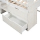 preview thumbnail 16 of 17, Multifunctional Design Loft Bed with Two Shelves and Two Drawers, Maximized Storage Space, Twin Size, White