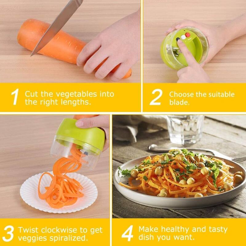 3 In 1 Handheld Vegetable Spiralizer Bed Bath & Beyond 40308325