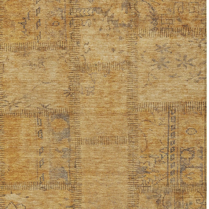 HomeRoots Patchwork Transitional Rectangle Outdoor Rug