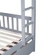 preview thumbnail 20 of 58, 2 in 1 Rubber Wood Bunk Bed with 2 Drawers,Twin Over Twin Kids Bed for Home