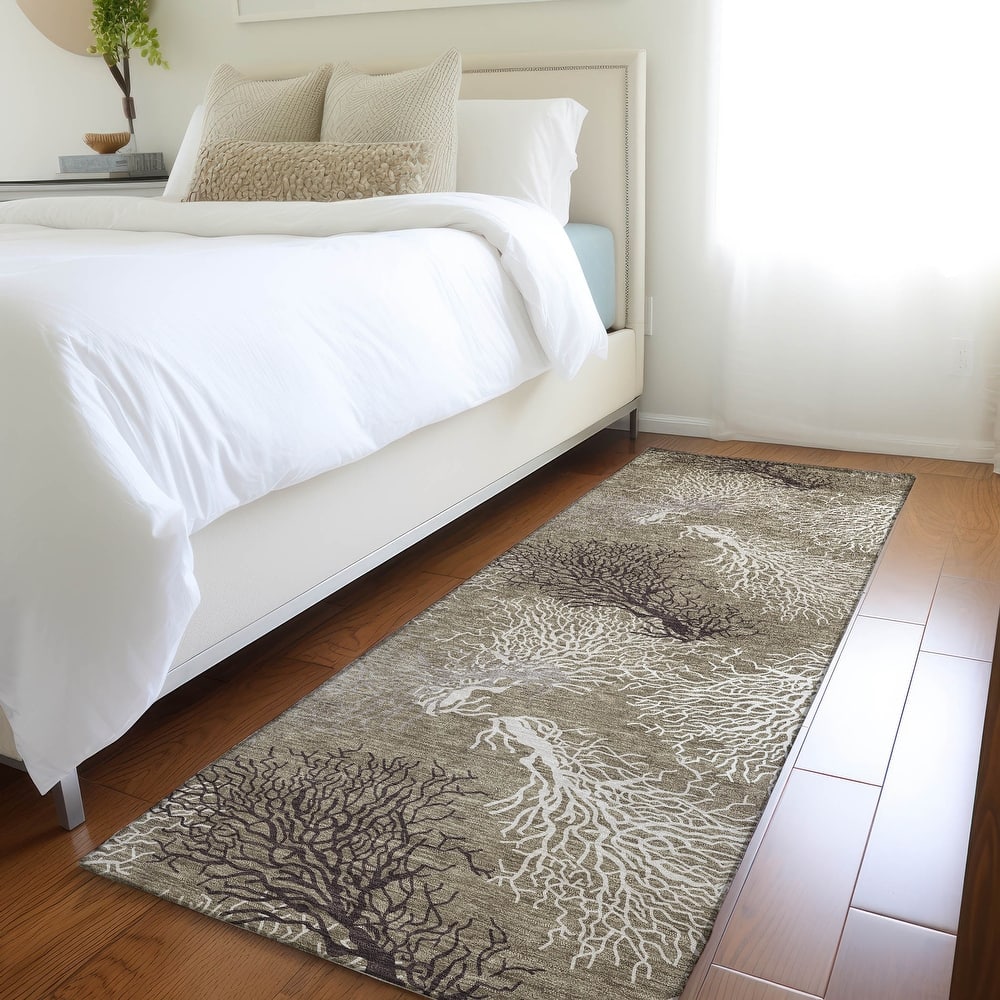 Premium Washable Super Soft Coastal Coral Mayfield Rug