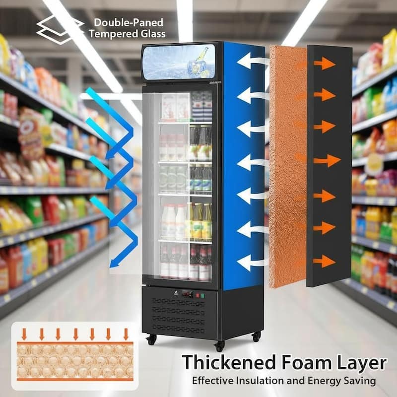 Commercial Display Refrigerator, 11.5 Cu.Ft.
