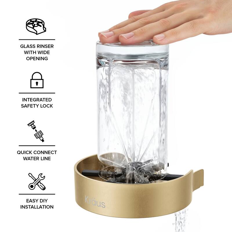 KRAUS CleanMate Glass Rinser for Kitchen Sink