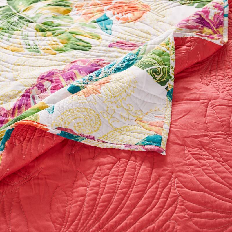 Greenland Home Fashions Tropics Cotton-Rich Throw Blanket