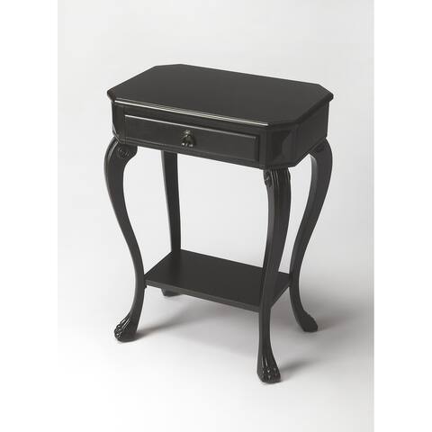 Butler Channing Traditional Black Licorice Wooden Console Table - Black