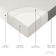 preview thumbnail 4 of 6, Milliard 4-inch Tri Folding Mattress with Ultra Soft Removable Cover and Non-Slip Bottom (Cot)