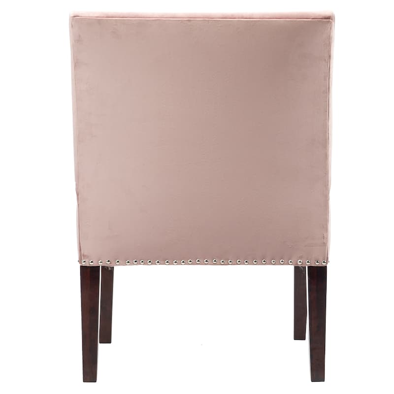 Samantha Indoor Living Room Velvet Slipper Chair by Sole Designs