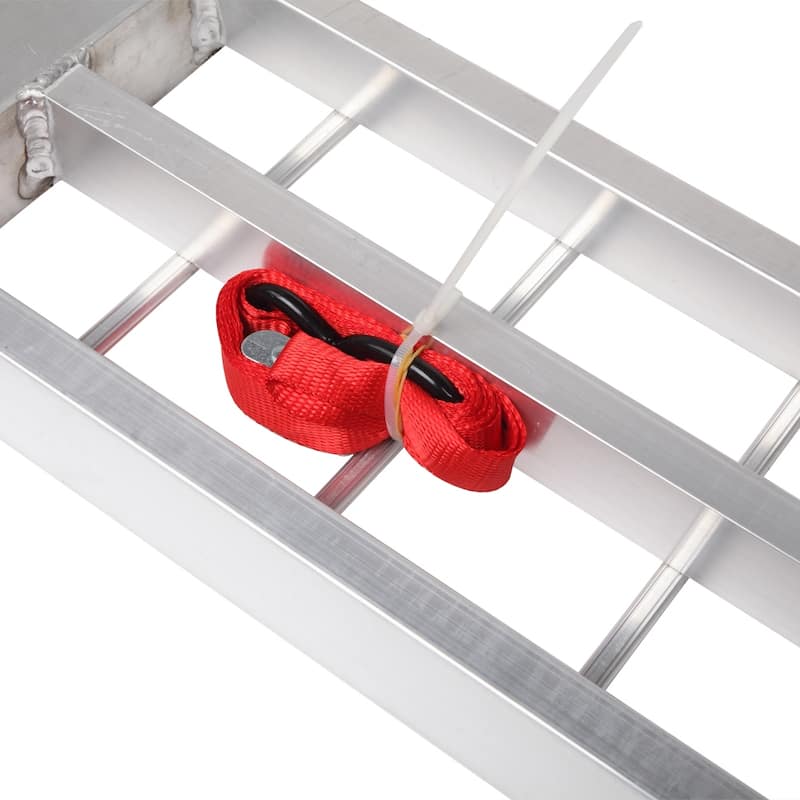 2PCS ATV Ramp for Dual Runner Shed Aluminum Ramps with Punch Plate Surface