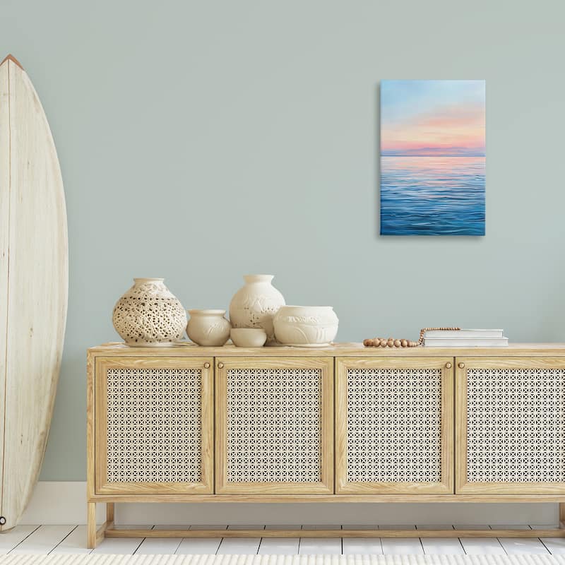 Stupell Sunrise over Ocean Gradient Canvas Wall Art Design By LSR Design Studio