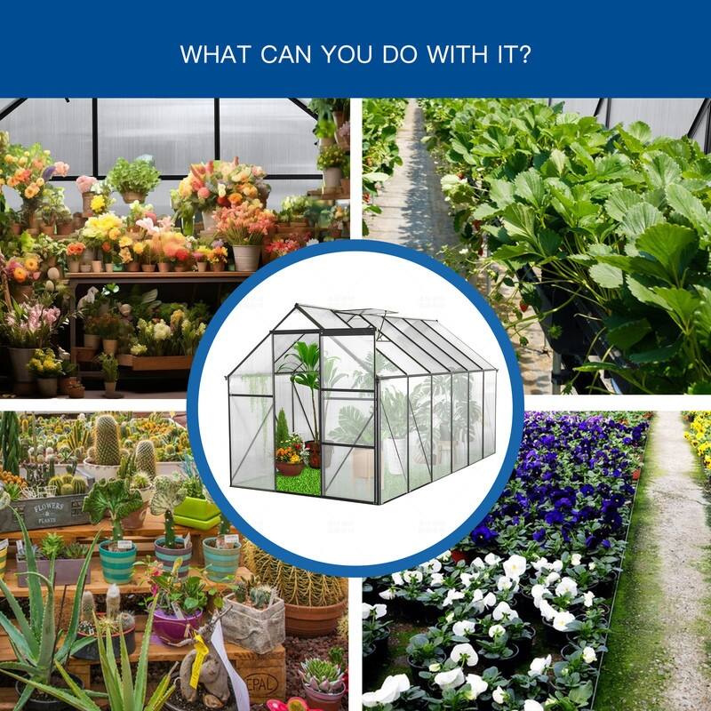 Greenhouse Raised Base and Anchor Aluminum Heavy Duty