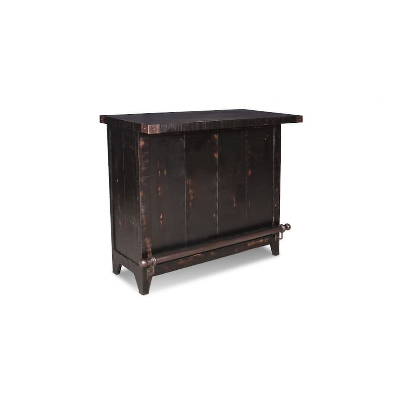 City Bar with Wine Rack - 48" - with Graffiti