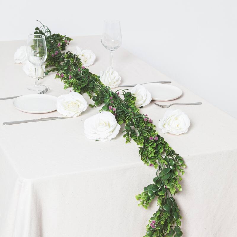 4 Pack Artificial Plants Hanging, Fake Vines Plant, Faux Greenery Vines for Home Room, Shelf, Indoor Outdoor Wall Decor 72"