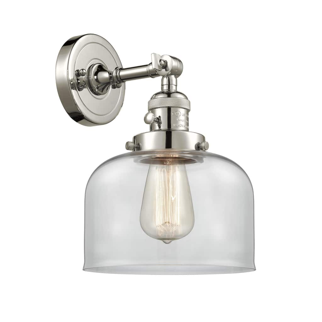 Innovations Lighting Large Bell Single Light 12" Tall Bathroom Sconce