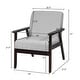 preview thumbnail 41 of 64, Costway Set of 2 Fabric Accent Armchair Solid Wood Upholstered Lounge - See Details