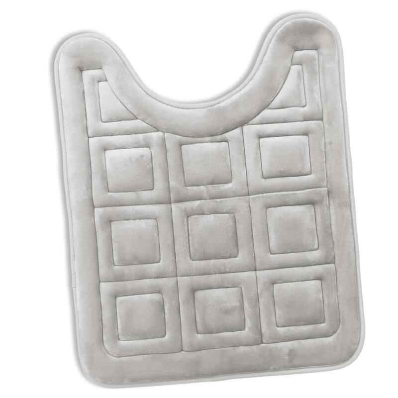 Clara Clark Ultra Soft Non Slip and Absorbent Bath Rug - Waffled Velvet Memory Foam Bath Mat