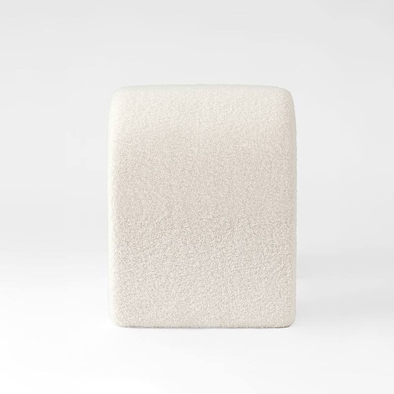 25.6'' Upholstered Foot Stool Modern Pouf Ottoman